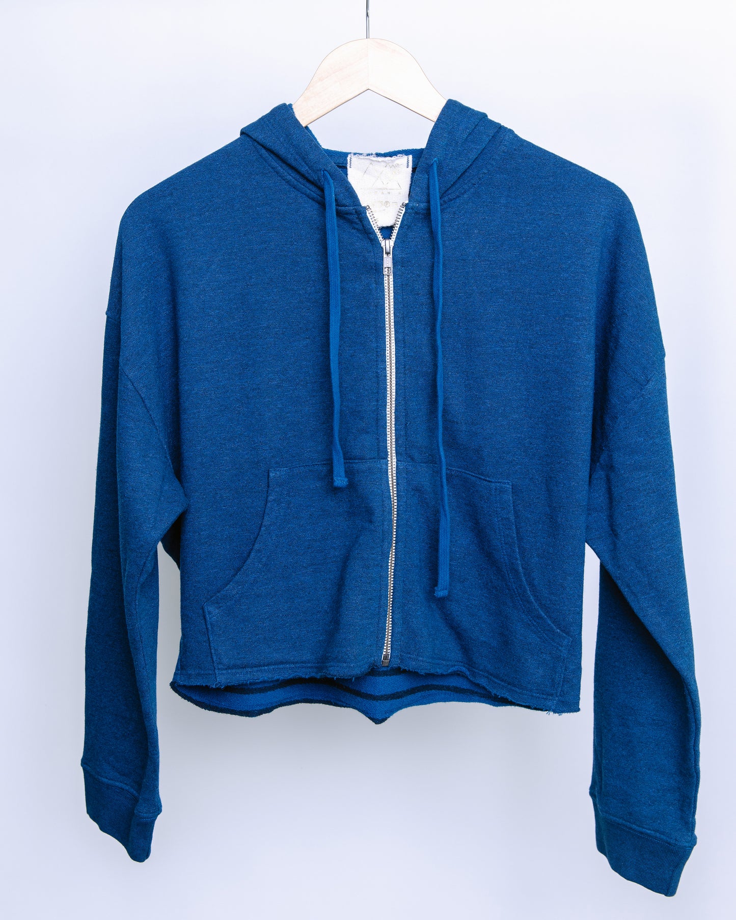 Womens Crop Zip Hoodie